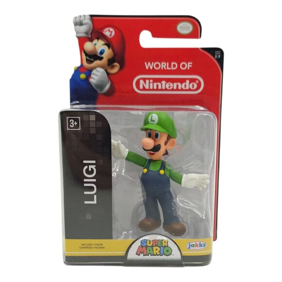World Of Nintendo Super Mario Luigi 2.5" Action Figures 2016 Jakks Pacific NEW - Picture 11 of 11